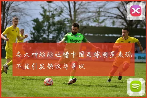 各大神纷纷吐槽中国足球明星表现不佳引发热议与争议